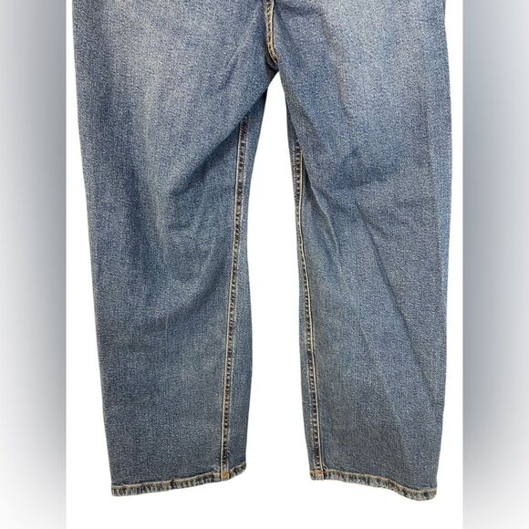 Wild Fable Denim Blue Distressed Five Pocket Highest Rise Straight Size 10 - Picture 9 of 9